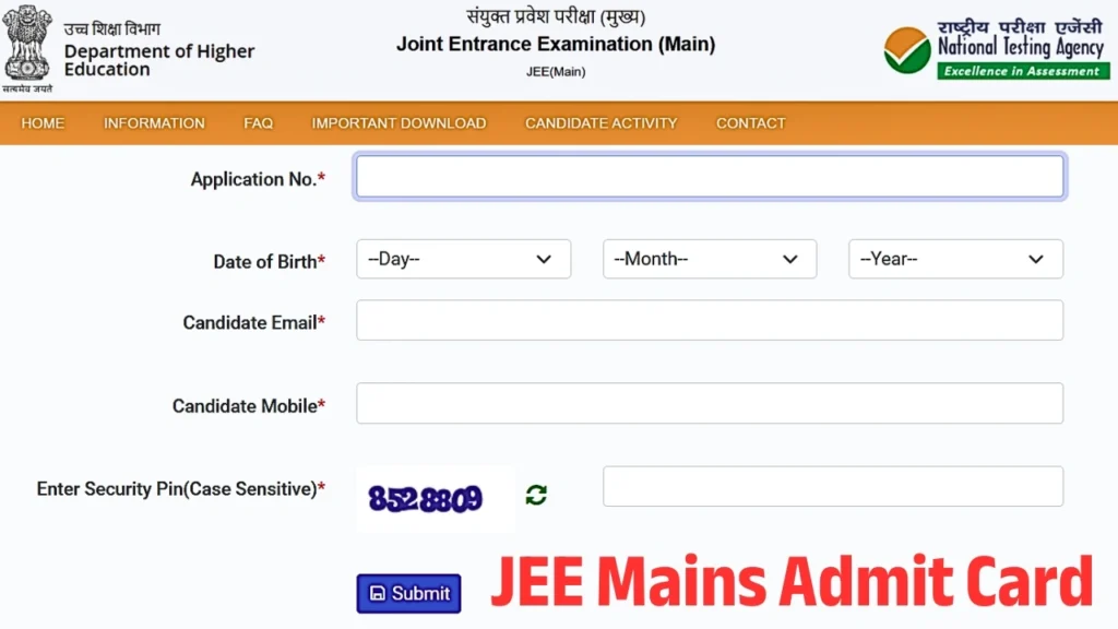 NTA JEE Mains 2025